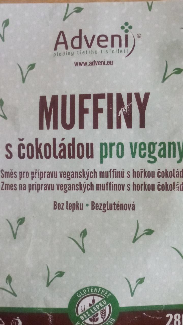 Fotografie - Muffiny s čokoládou pro vegany sypká směs Adveni