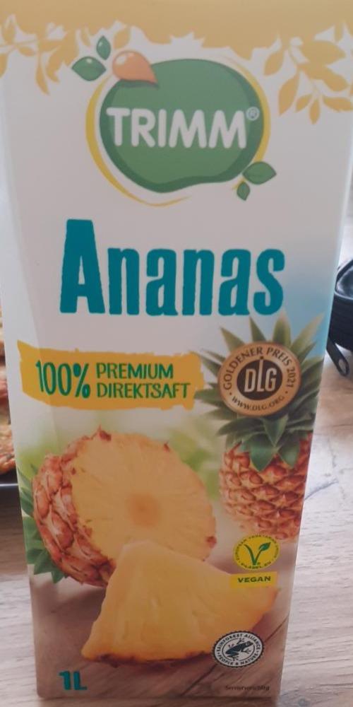 Fotografie - Ananas 100% Premium Direktsaft Trimm