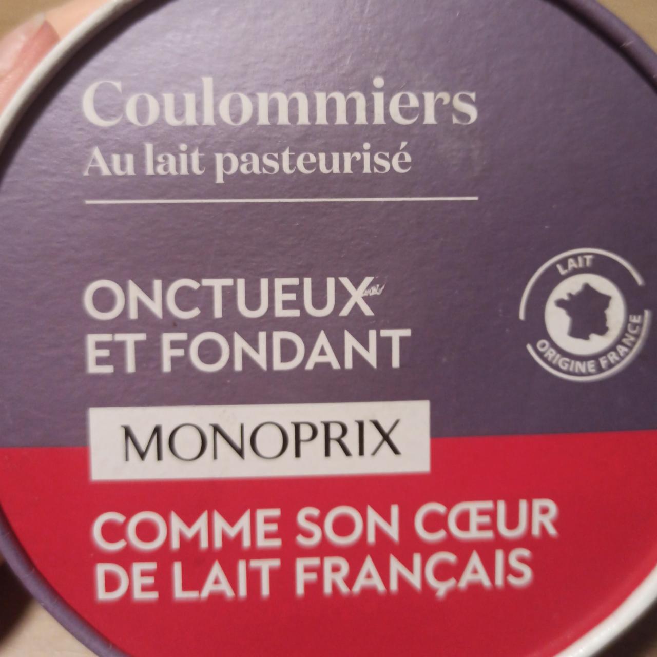 Fotografie - Coulommiers au lait pasteurisé Monoprix