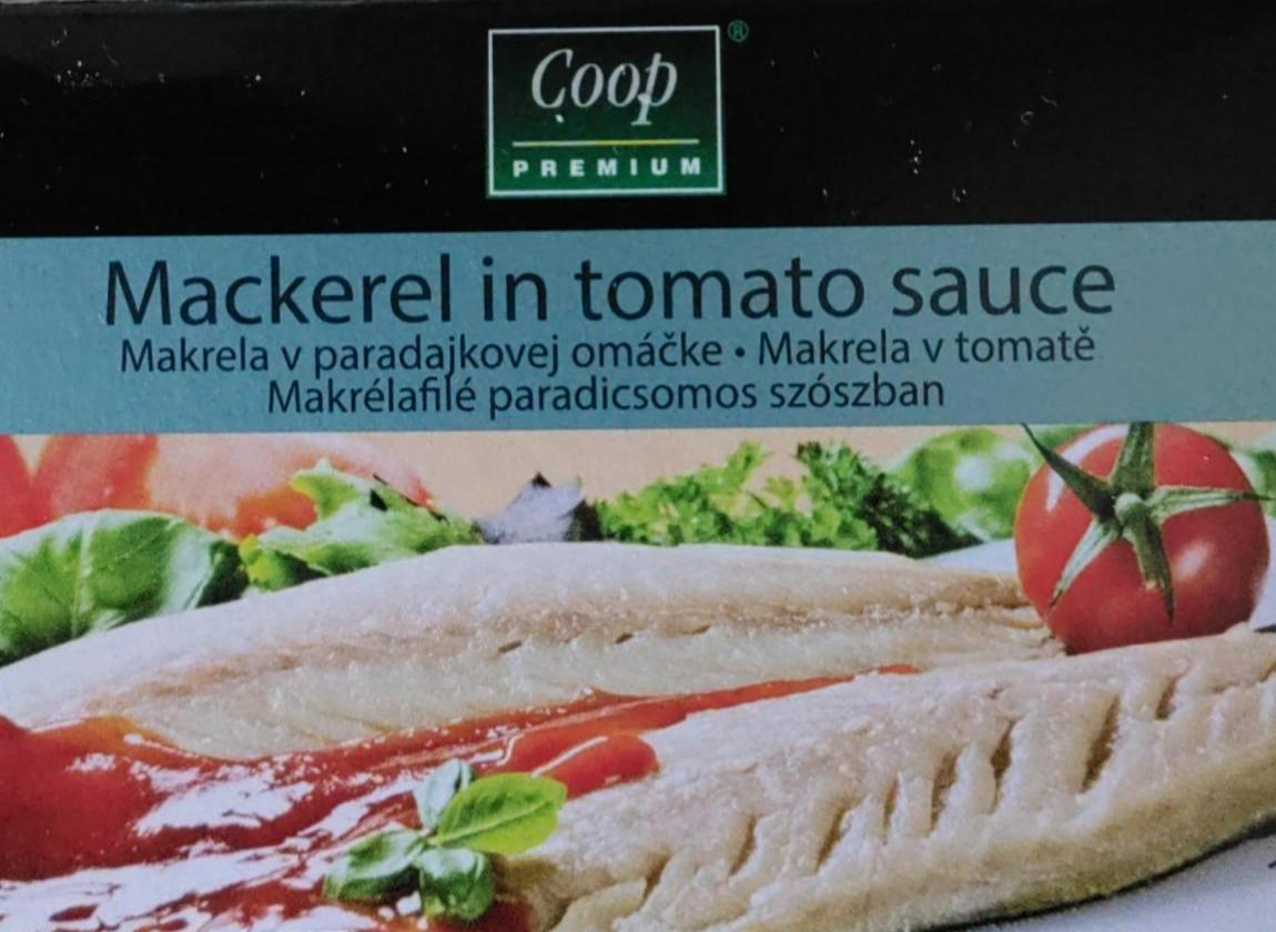 Fotografie - Mackerel in tomato sauce Coop Premium