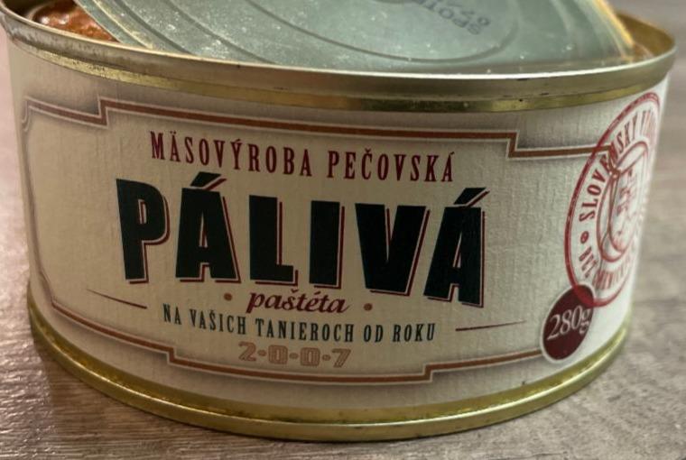Fotografie - Pálivá paštéta Mäsovýroba Pečovská