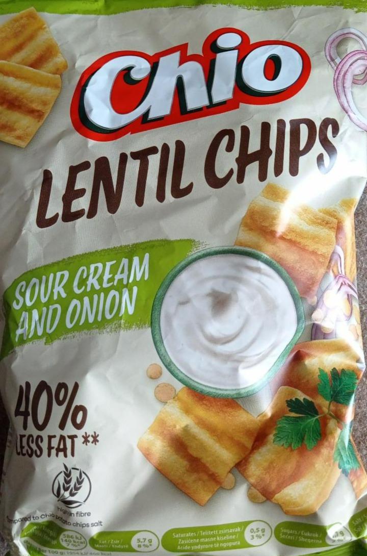 Fotografie - Lentil Chips Sour Cream and onion Chio