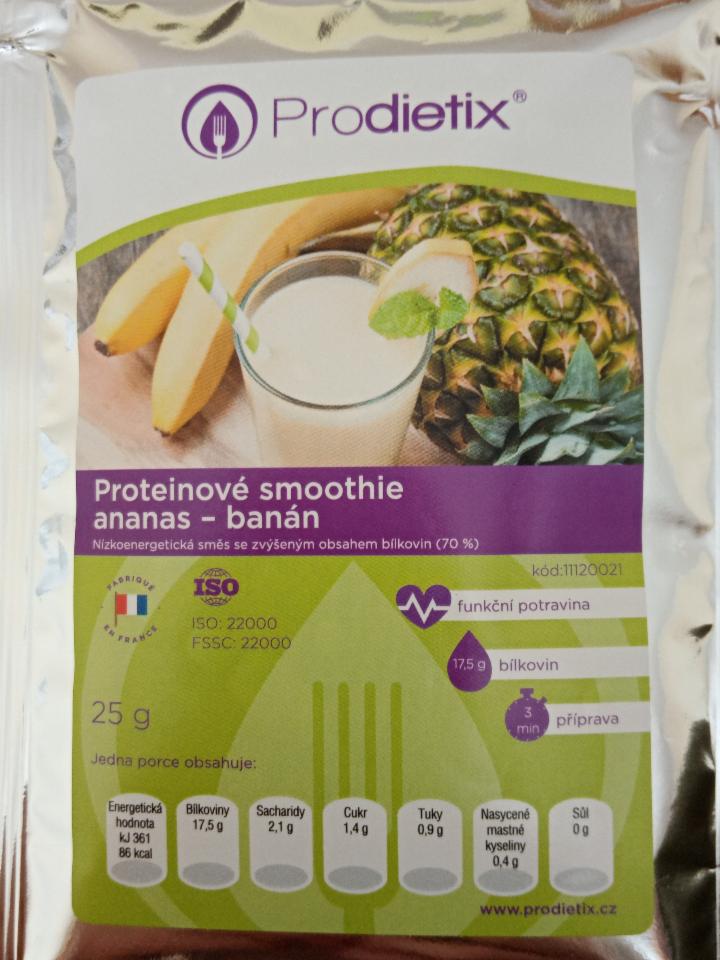 Fotografie - Proteinové smoothie ananas-banán Prodietix