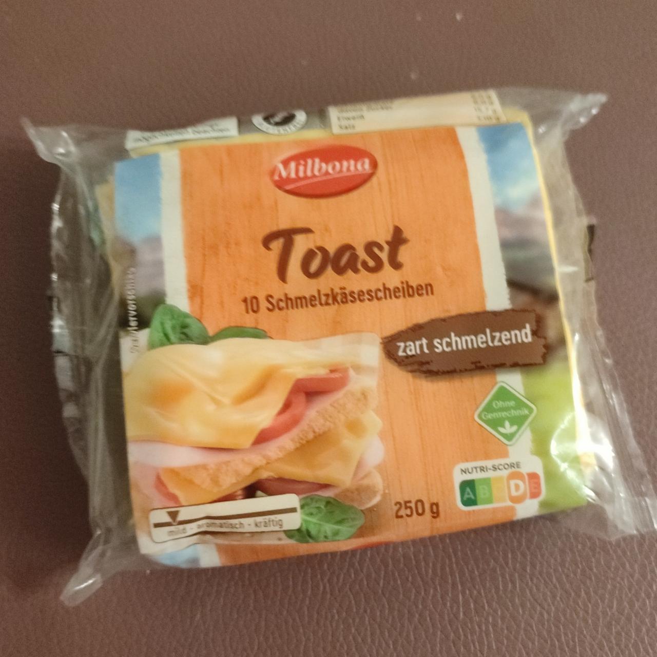 Fotografie - Toastový sýr Milbona