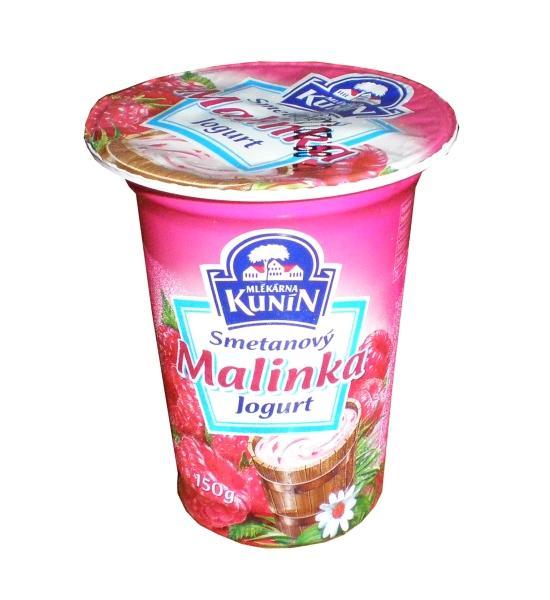 Fotografie - Kunín smetanový beskydský jogurt Malinka