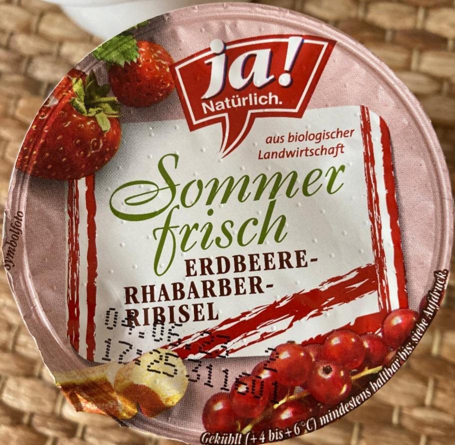 Fotografie - Sommer frisch Erdbeere-Rhabarber-Ribisel Ja! Natürlich.
