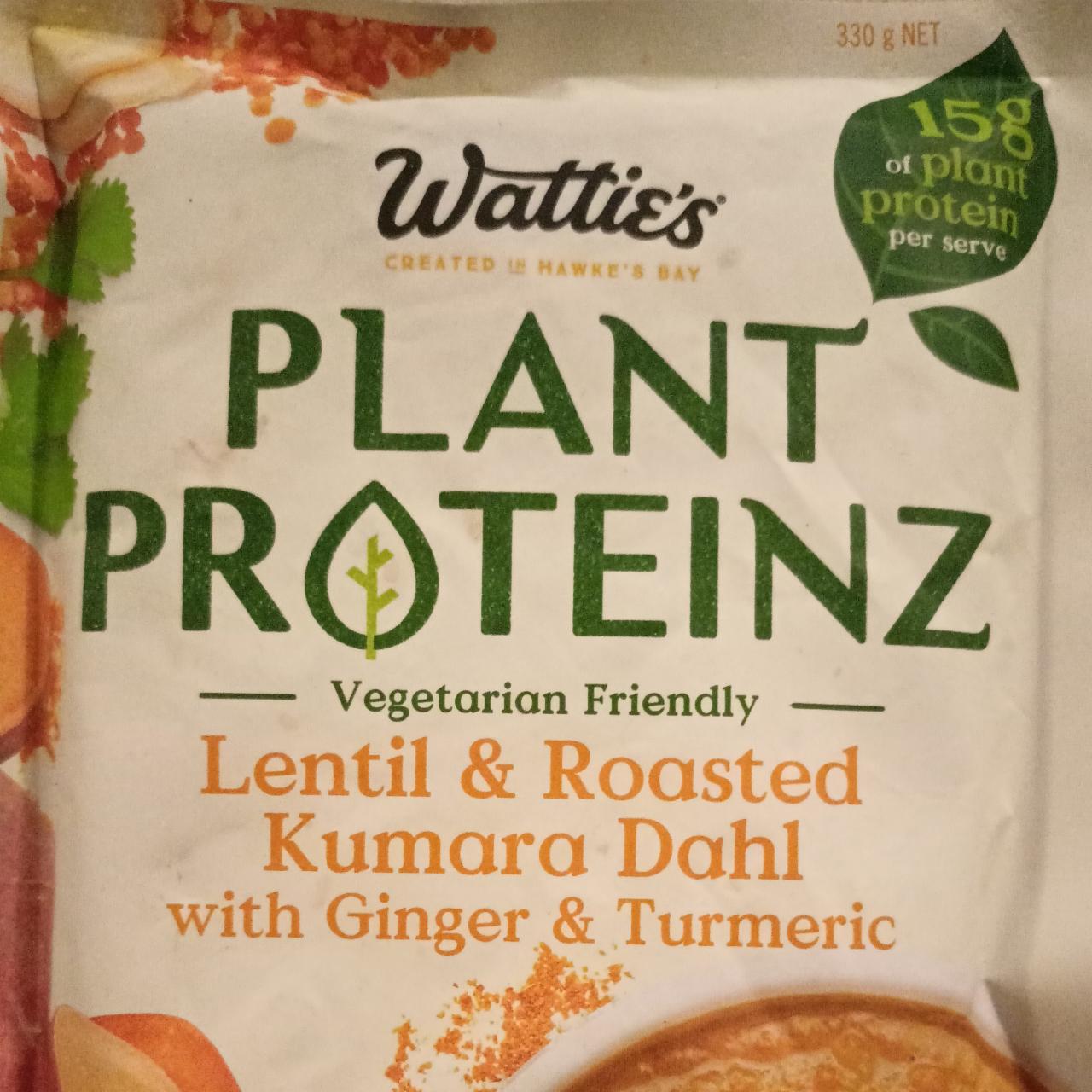 Fotografie - Plant Proteinz Lentil & Roasted Kumara Dahl with Ginger & Tumeric Wattie's