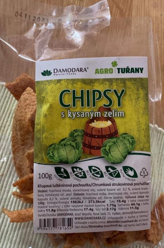 Fotografie - Chipsy s kysaným zelím Damodara