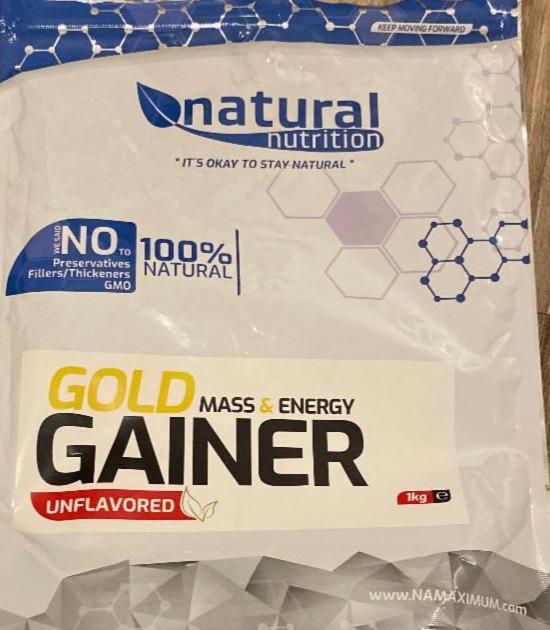 Fotografie - Gold Gainer Natural Nutrition