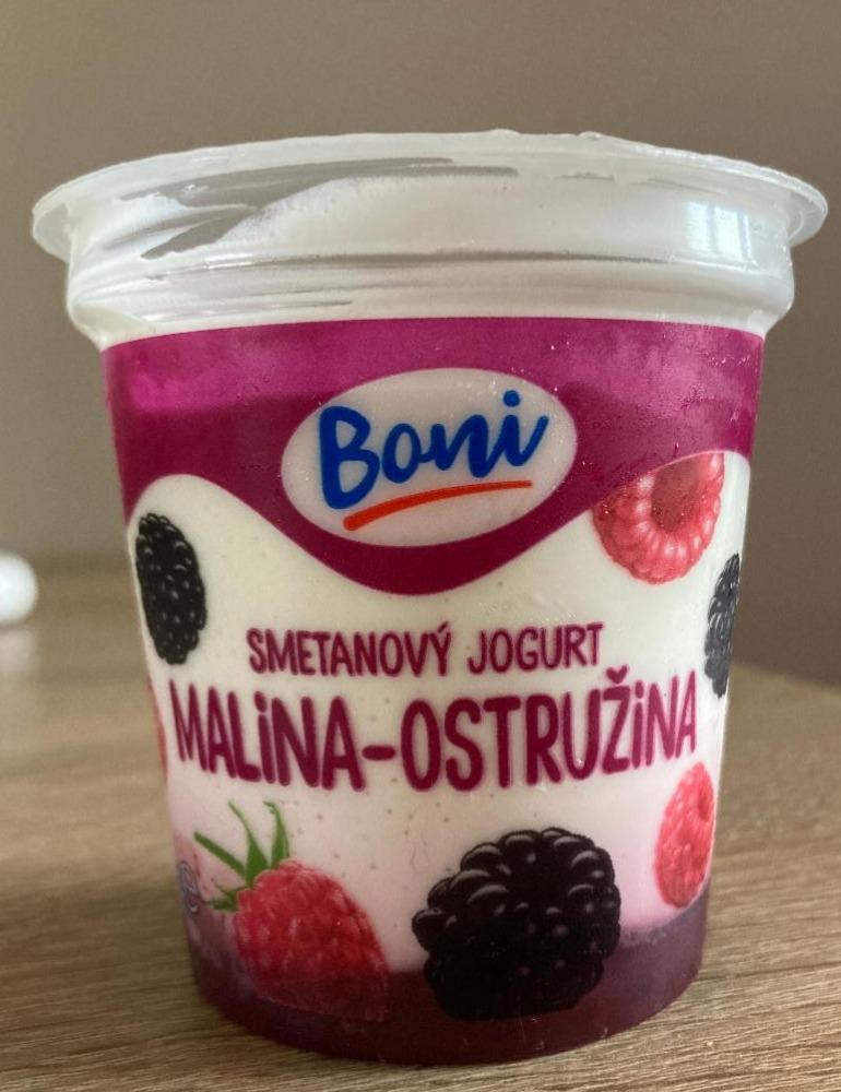 Fotografie - Smetanový jogurt malina ostružina Boni
