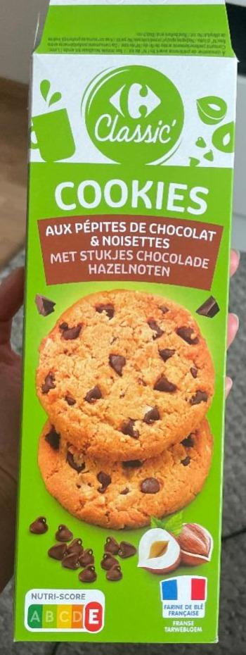 Fotografie - Cookies aux pépites de chocolat & noisettes Carrefour Classic