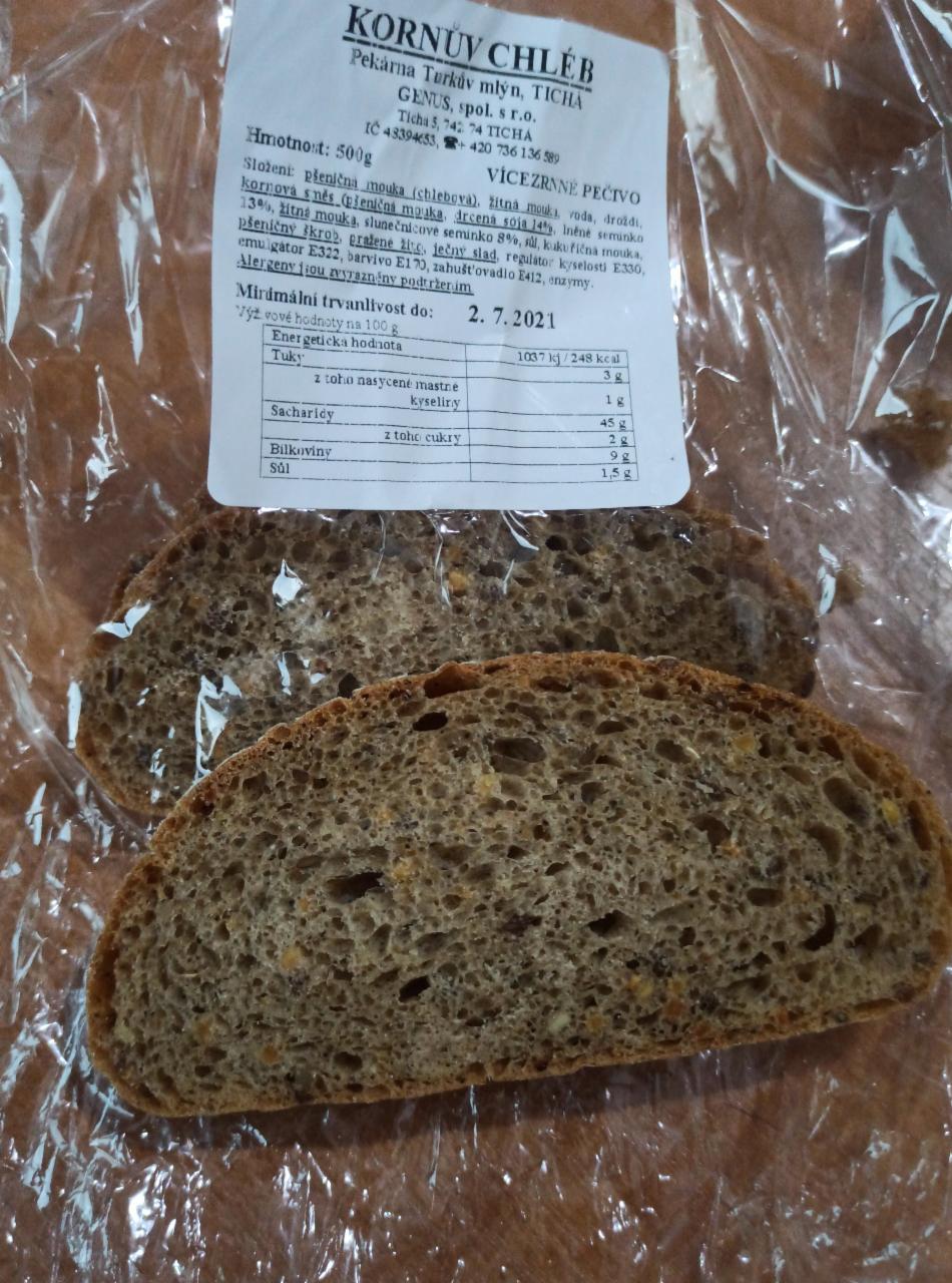 Fotografie - Kornův chléb Pekárna Turkův Mlýn