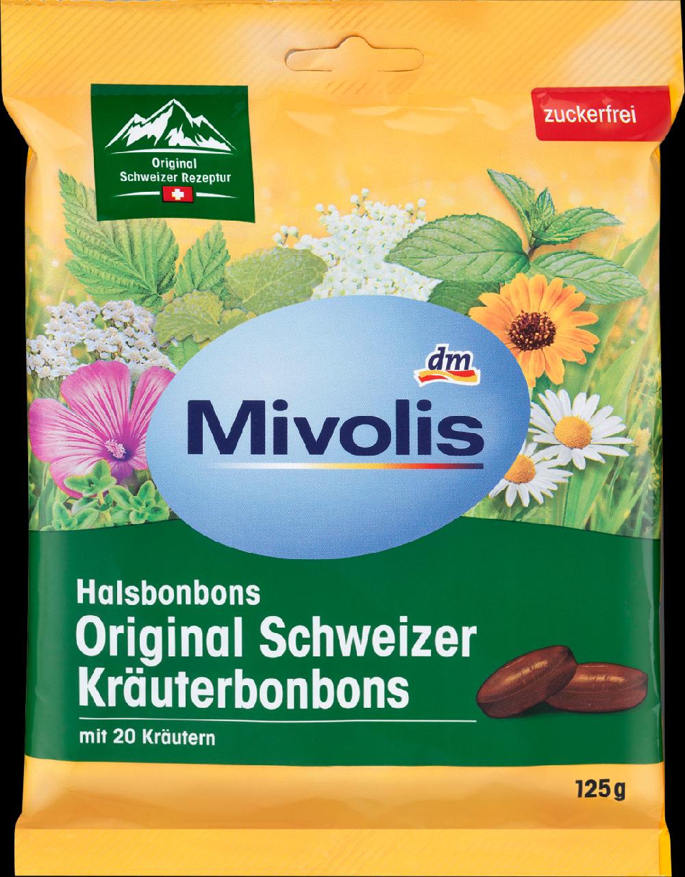 Fotografie - Original Schweizer KräuterBonbons zuckerfrei Mivolis