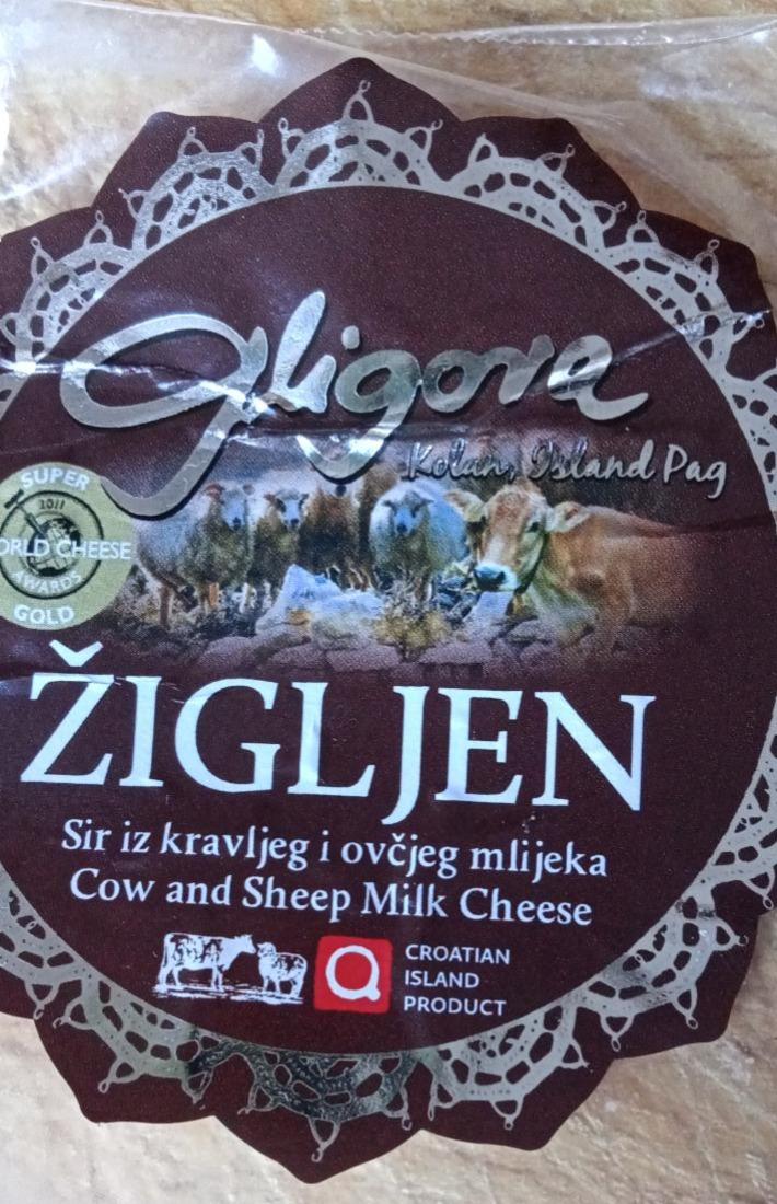 Fotografie - Žigljen sir iz kravljeg i ovčjeg mlijeka Gligora