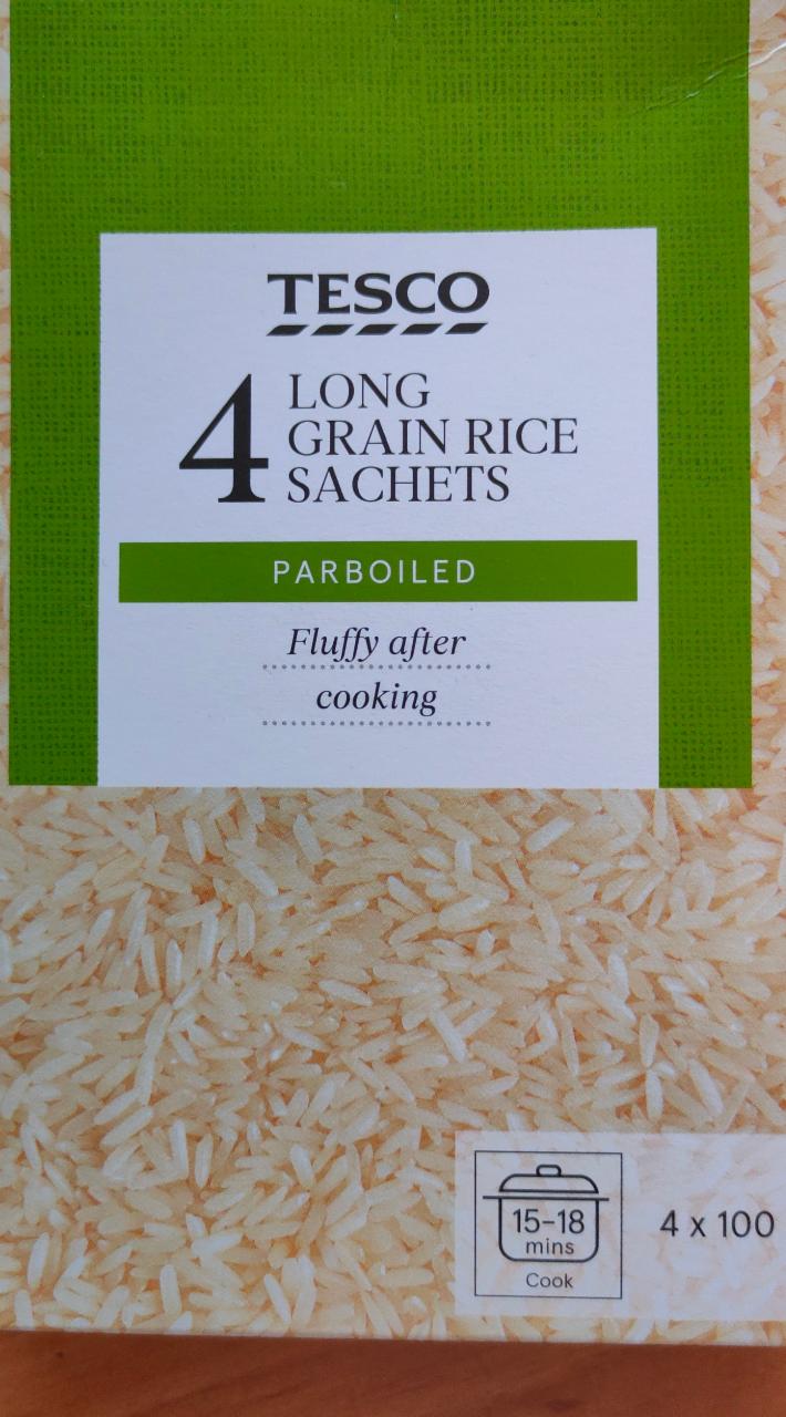 Fotografie - long grain rice sachets parboiled Tesco