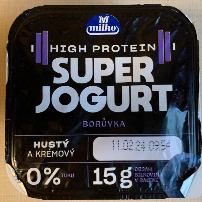 Fotografie - High protein Super Jogurt borůvka Milko