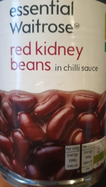 Fotografie - Red kidney beans in chilli sauce Essential waitrose