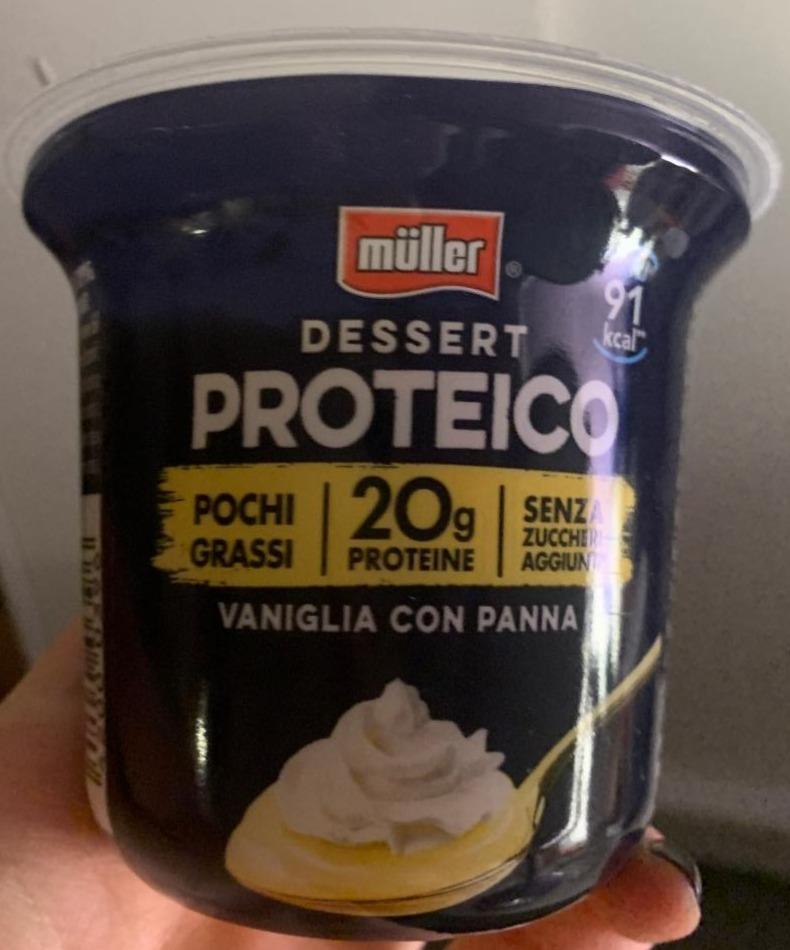 Fotografie - Dessert Proteico Vaniglia con Panna Müller