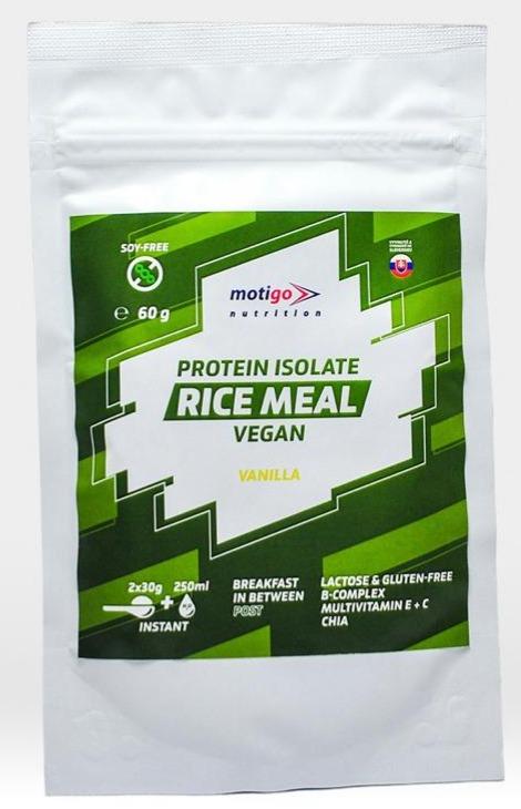 Fotografie - Protein Isolate Rice Meal Vegan Vanilla Motigo Nutrition