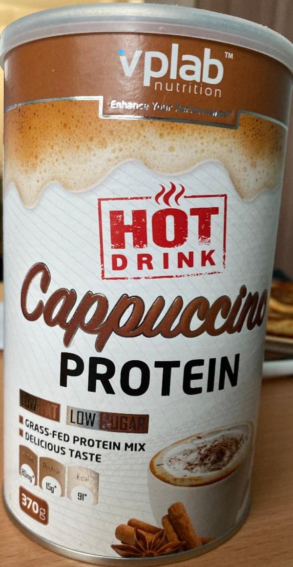 Fotografie - Hot Drink Protein Cappuccino with Caffeine Vplab nutrition