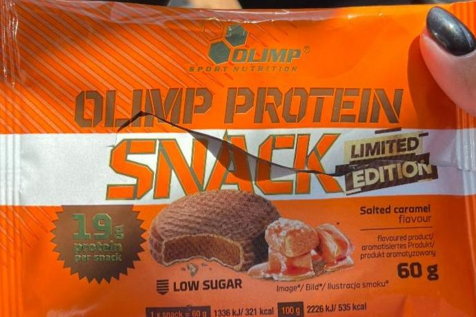 Fotografie - Olimp Protein Snack salted caramel Olimp sport nutrition