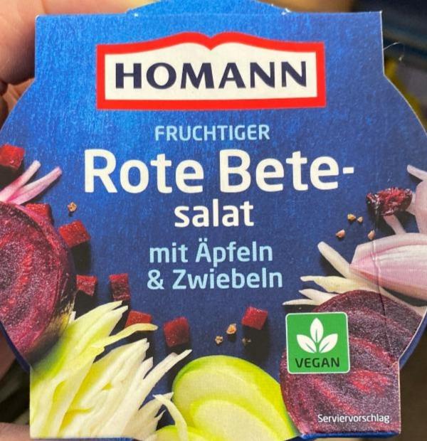 Fotografie - Fruchtiger Rote Bete salat mit Äpfeln & Zwiebeln Homann