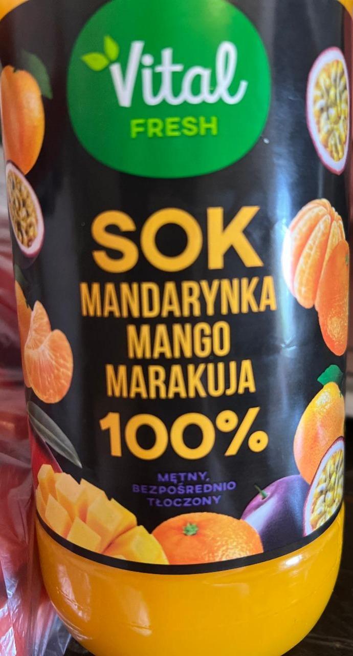 Fotografie - Sok mandarynka mango marakuja 100% Vital fresh