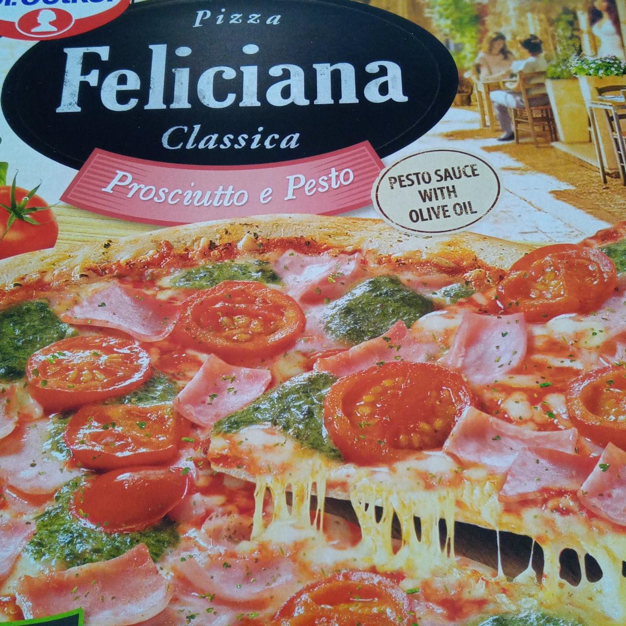 Fotografie - Pizza Feliciana classica prosciutto e pesto Dr.Oetker