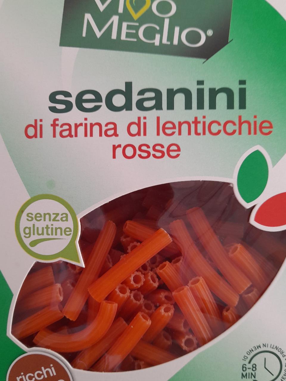 Fotografie - Sedanini di farina di lenticchie rosse Vivo Meglio