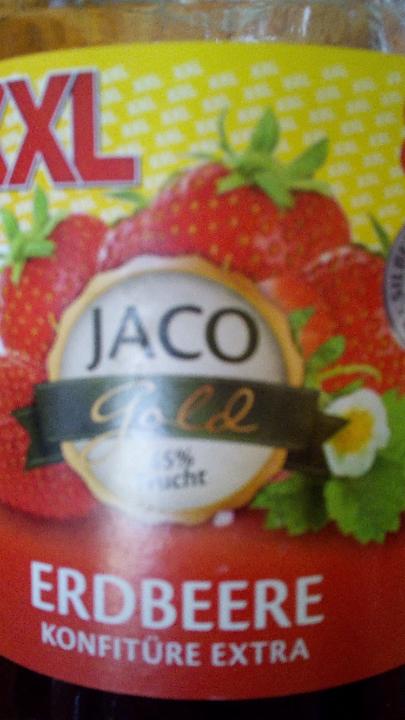 Fotografie - 45% Frucht Erdbeere Konfitüre extra XXL Jaco Gold