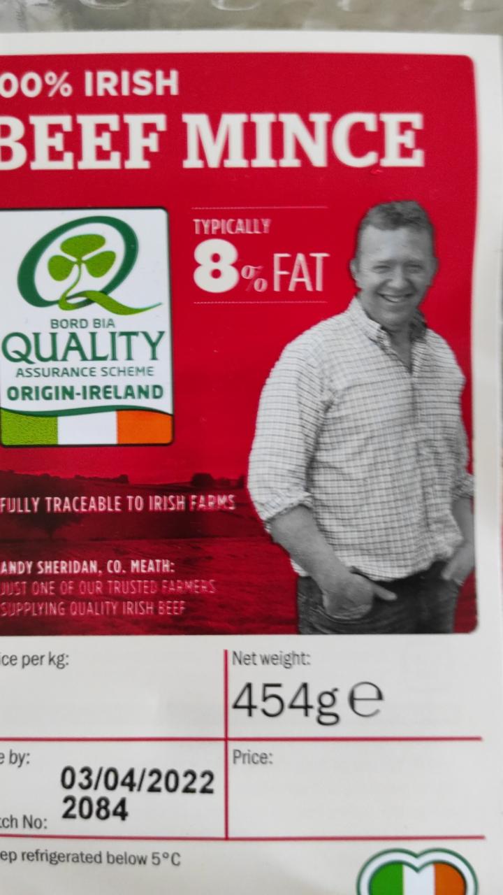 Fotografie - 100% Irish Beef Mince 8% Fat