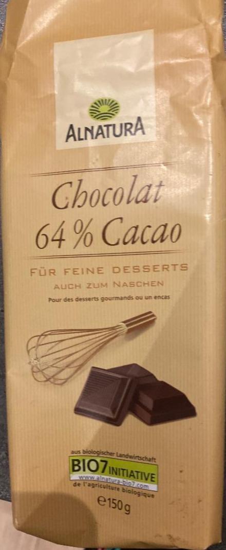 Fotografie - Bio Chocolat 64% Cacao Alnatura