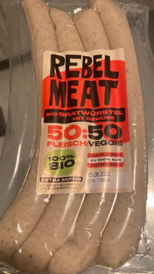 Fotografie - Rebel Meat bio bratwürstel mit gemüse