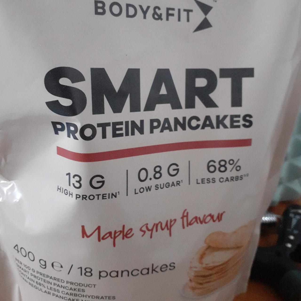 Fotografie - Smart protein pancakes maple sirup flavour Body&fit