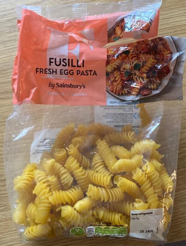 Fotografie - Fusilli Fresh Egg Pasta by Sainsbury's