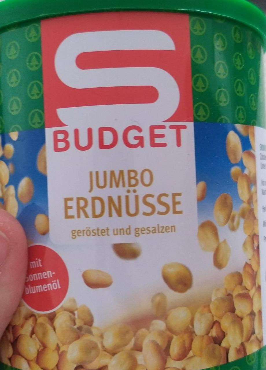 Fotografie - Jumbo Erdnüsse geröstet und gesalzen S Budget