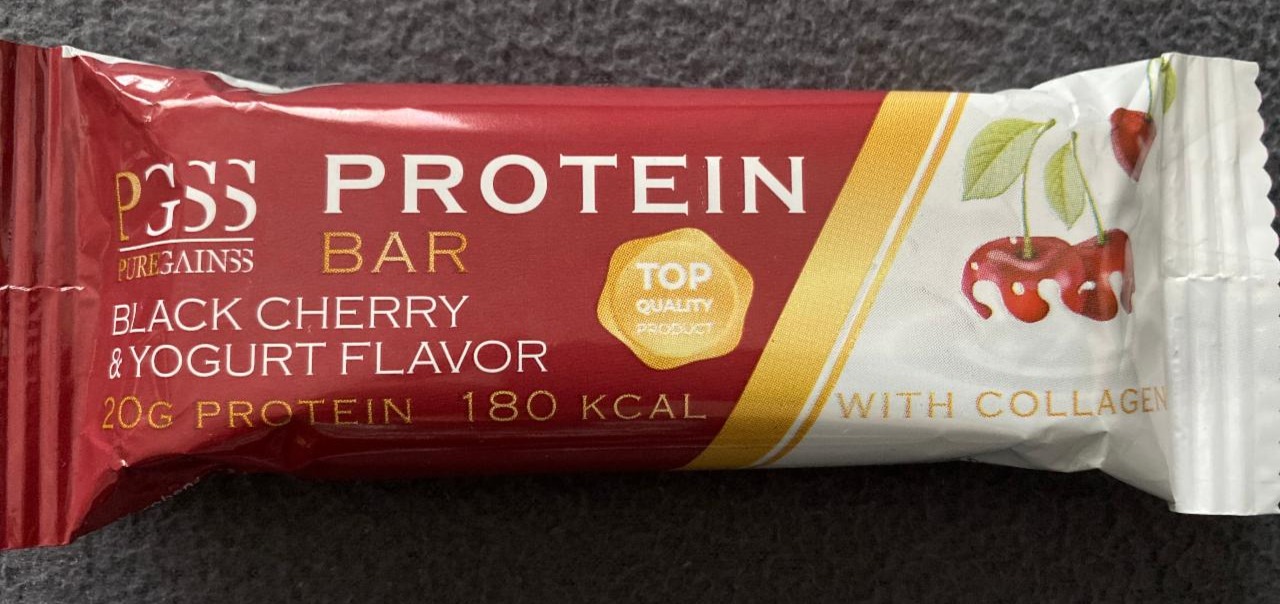 Fotografie - pure gainss protein bar black cherry& yogurt