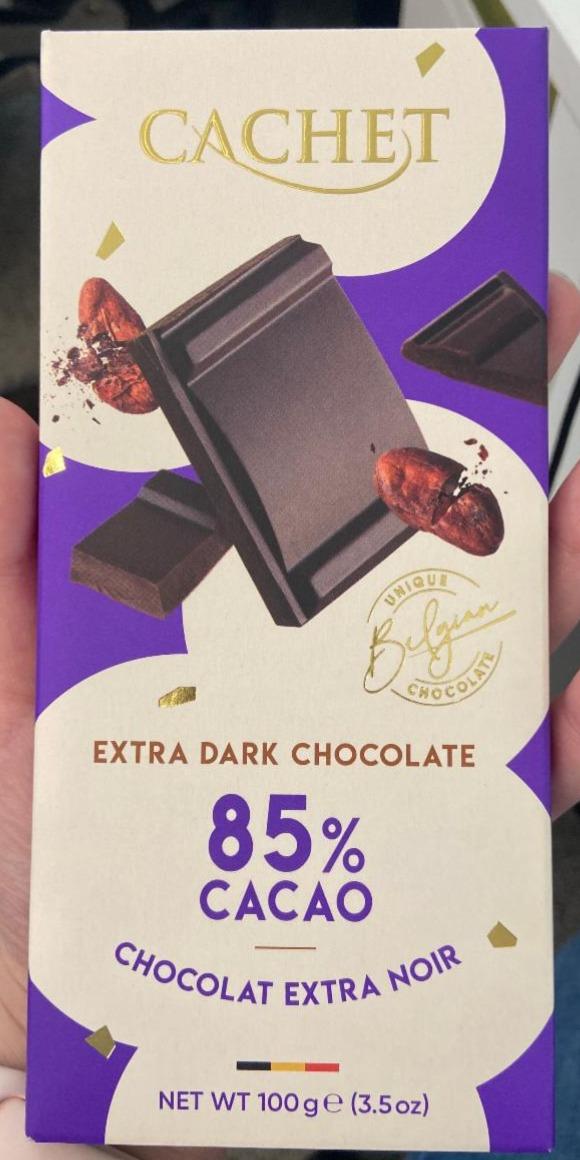 Fotografie - Extra Dark Chocolate 85% Cacao Cachet