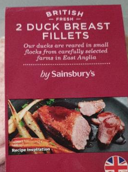 Fotografie - 2 duck breast fillets Sainsburys