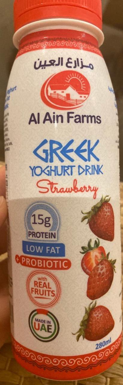 Fotografie - Greek Yoghurt Drink Strawberry Al Ain Farms