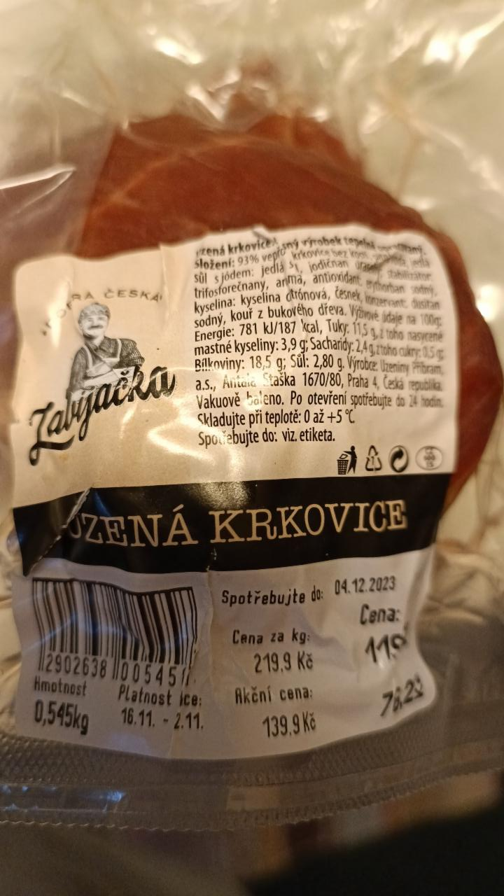 Fotografie - Uzená krkovice 93% Dobrá česká Zabijačka