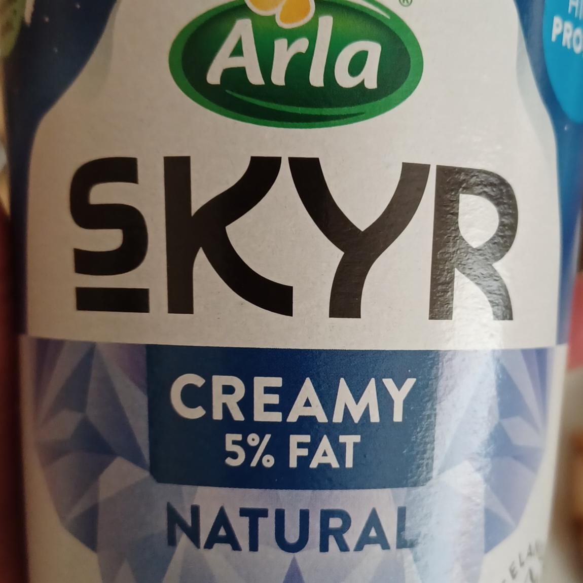 Fotografie - Skyr creamy 5% fat natural Arla