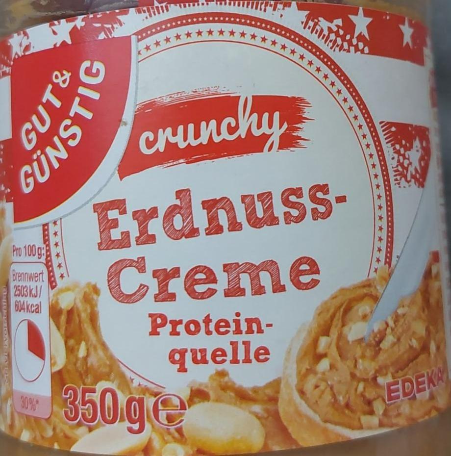Fotografie - Erdnuss-creme protein-quelle Crunchy Gut&Günstig