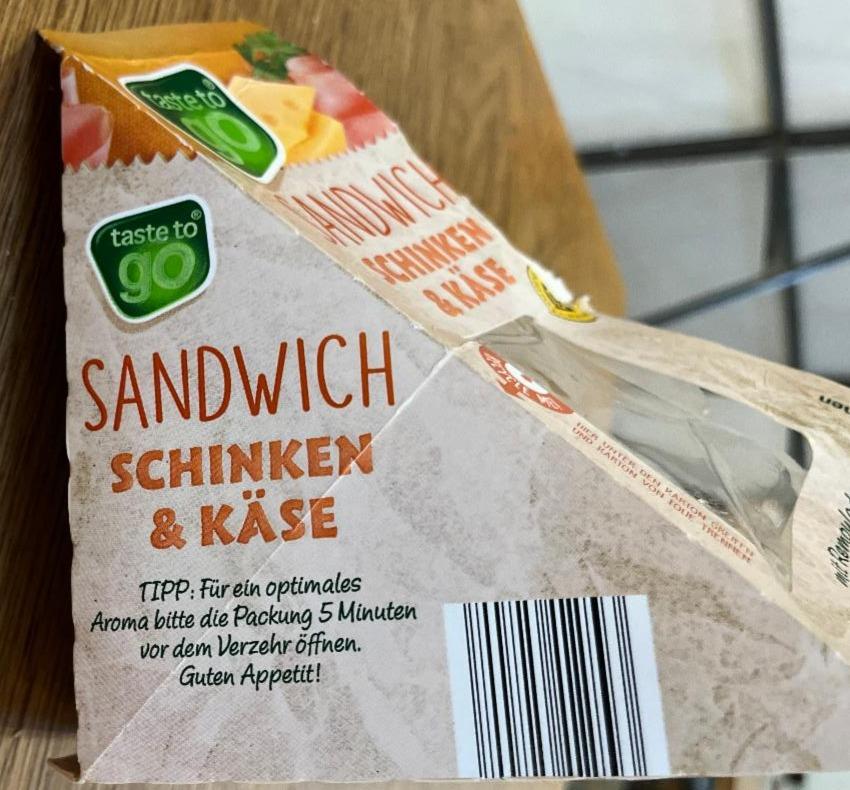 Fotografie - Sandwich Schinken & Kässe Taste to go