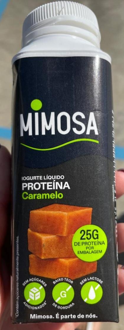 Fotografie - Iogurte líquido proteína Caramelo Mimosa
