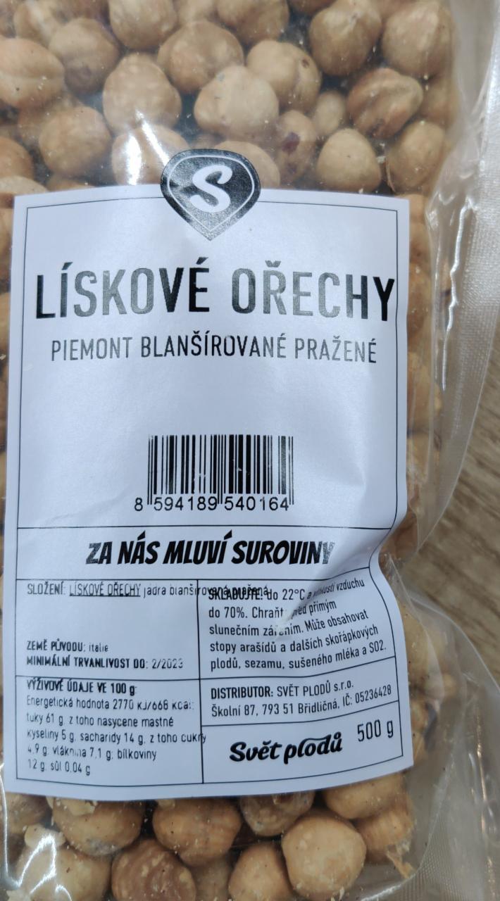 Fotografie - Lískové ořechy Piemont blanšírované pražené Svět plodů