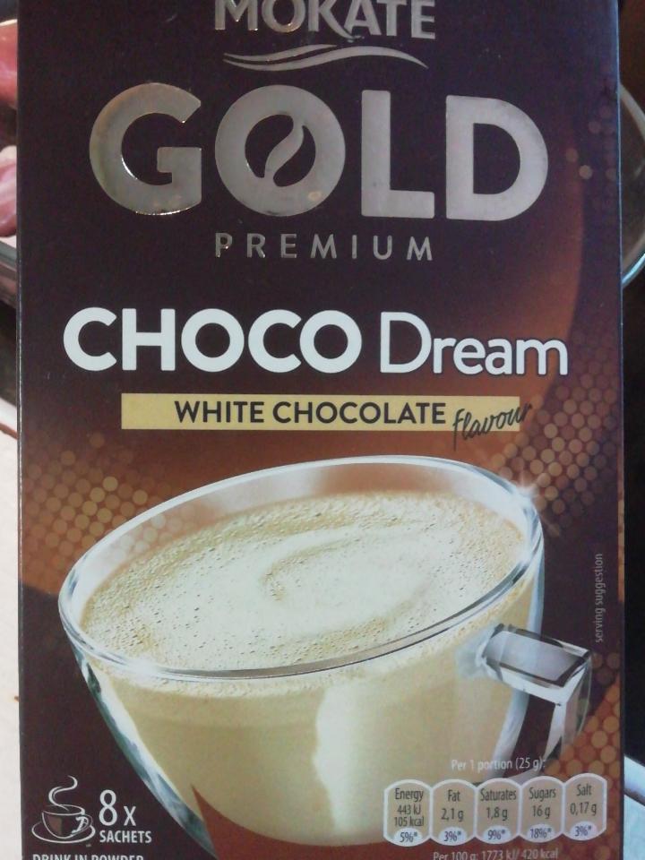 Fotografie - mokate gold premium choco dream white chcolate flavour