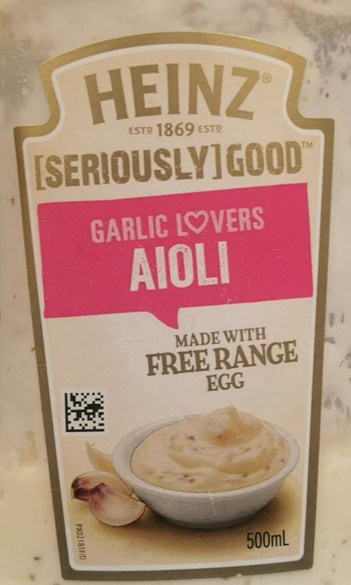 Fotografie - Garlic Lovers Aioli Heinz