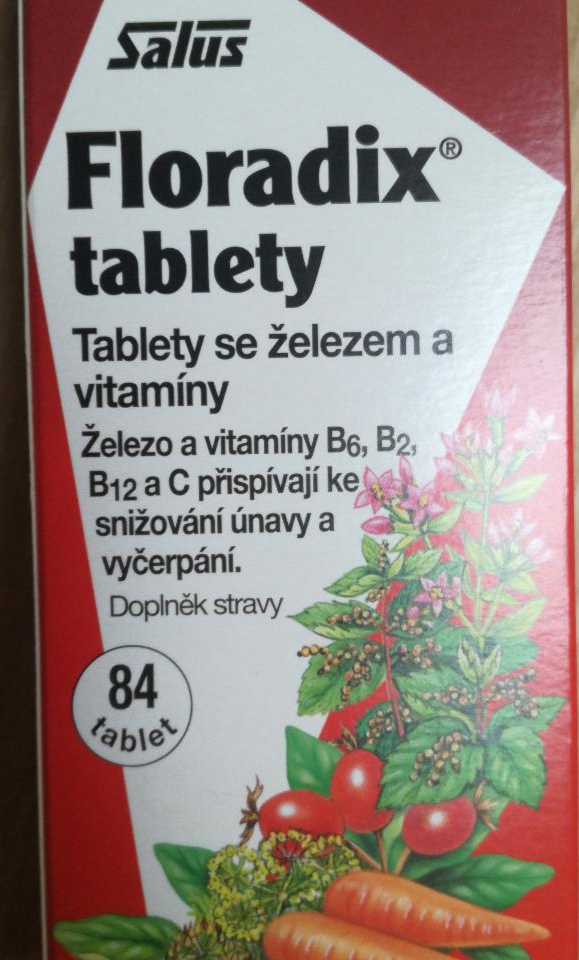 Fotografie - Floradix Tablety se železem a vitamíny Salus