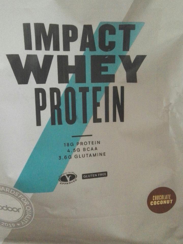 Fotografie - Impact whey protein Chocolate Coconut flavour
